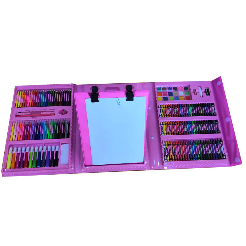 150-Piece Art Set with Colorful Crayons and Markers