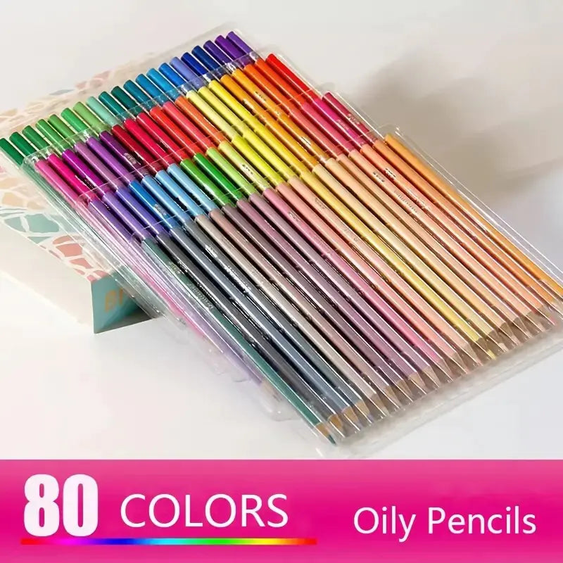 Brutfuner 80 Colors Oily Color Lead Graffiti Pencils