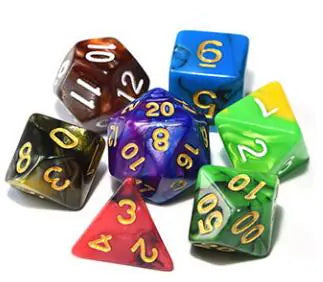 Twin-Tone Acrylic Gaming Dice
