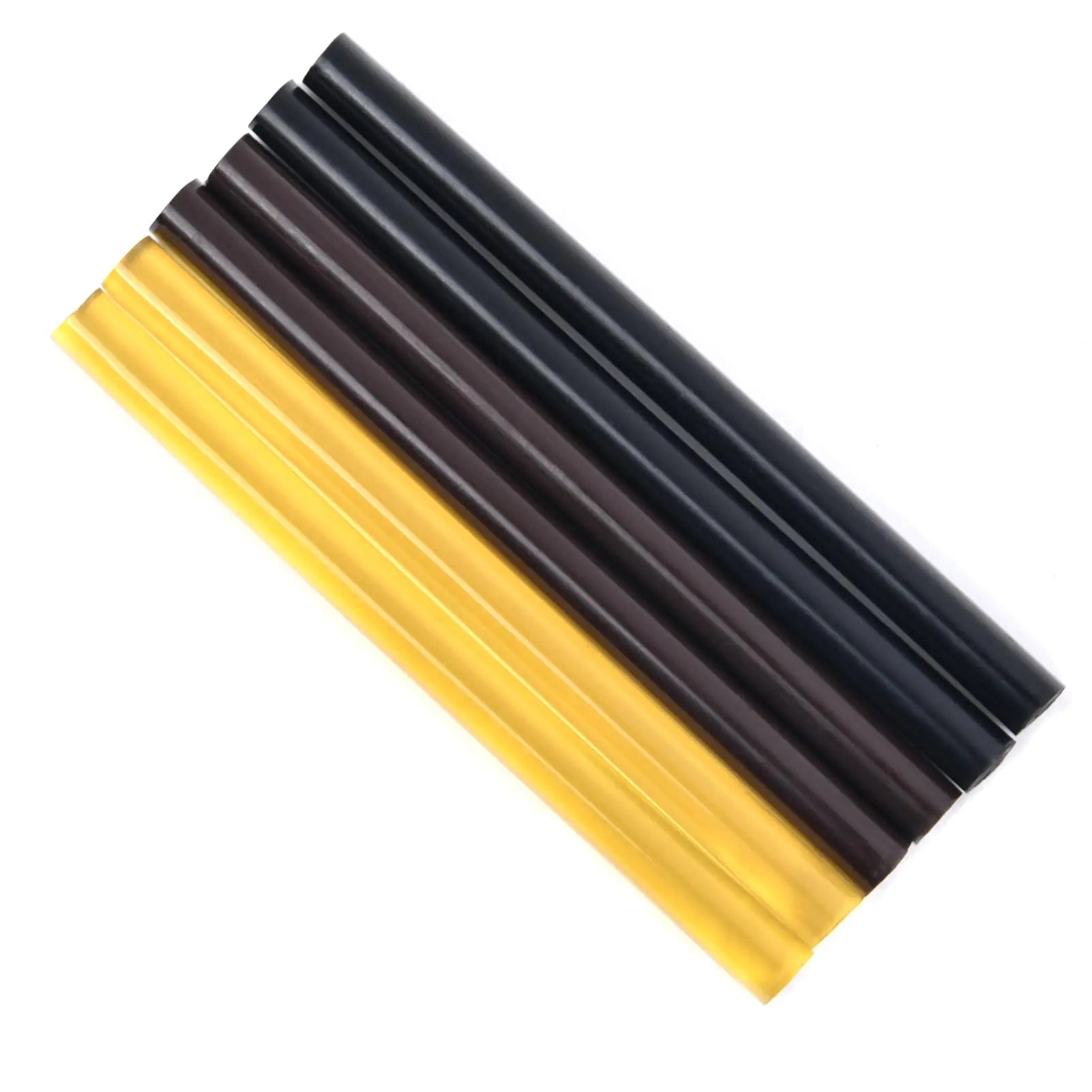 Neitsi 6Pcs Keratin Glue Sticks for Hair ExtensionsProfessional Hot Melt Glue StickHair Adhesive Keratin Gun Bond Glue Stick for DIY Project (Black+Yellow+Brown