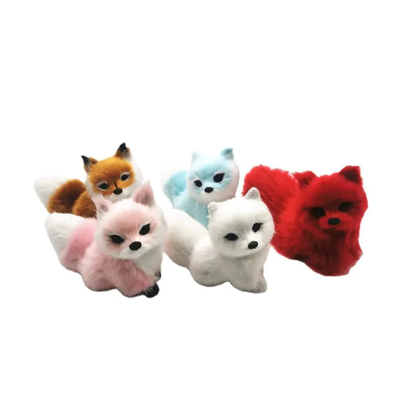 Charming Fox Statuettes - Colorful & Realistic