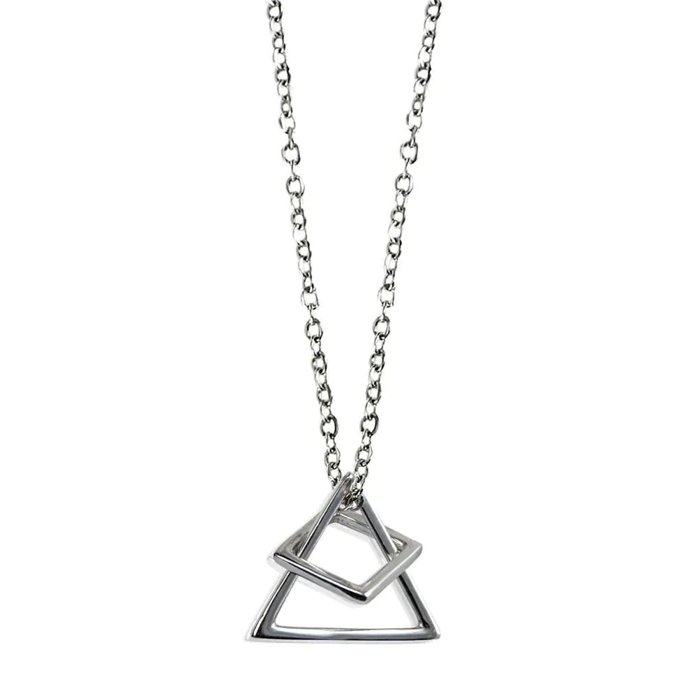 Silver Geo Elegance Necklace