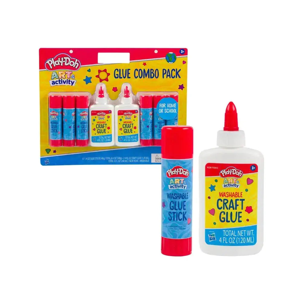 Play-Doh Glue and Glue Stick Set - 8pk