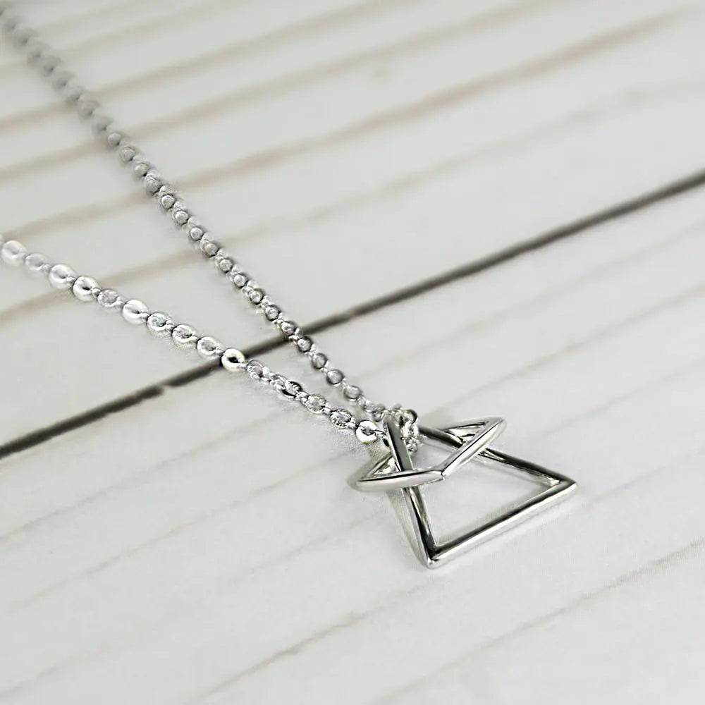 Silver Geo Elegance Necklace