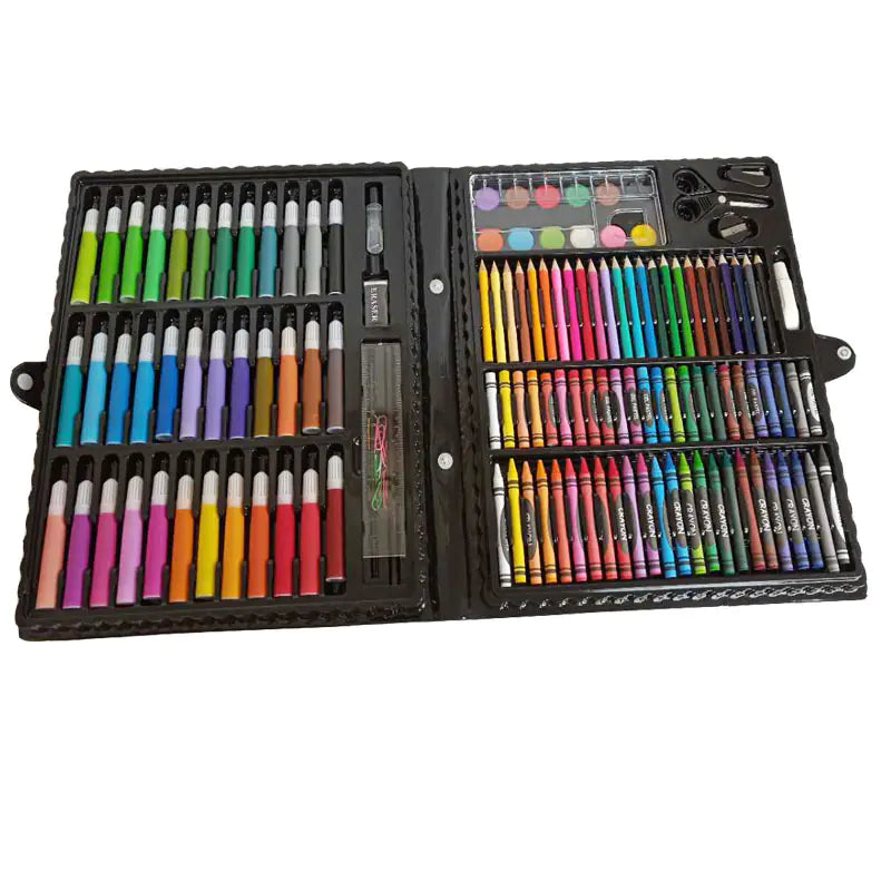 150-Piece Art Set with Colorful Crayons and Markers