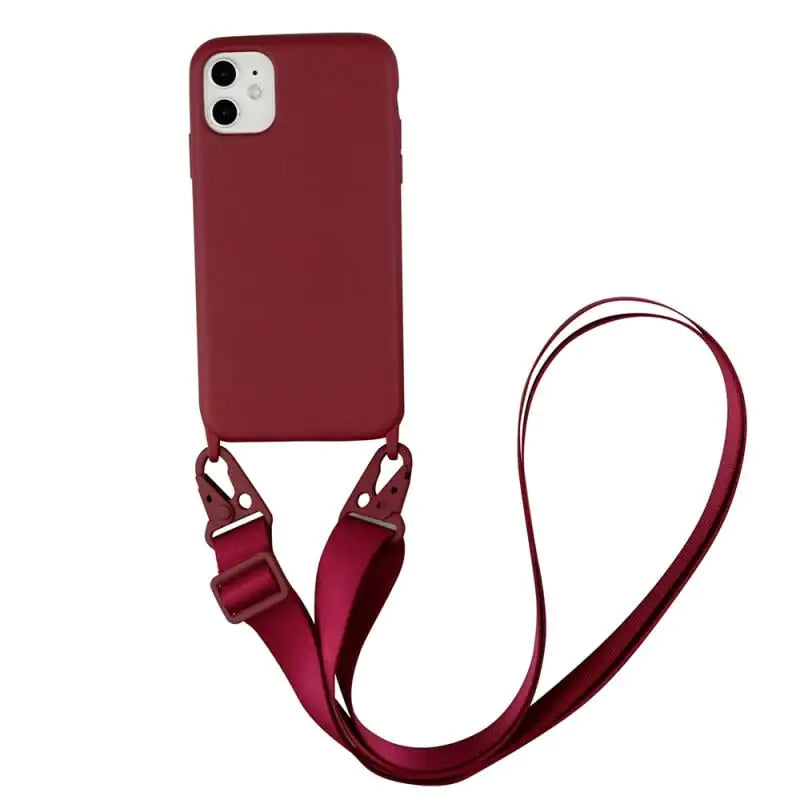 Liquid Silicone Lanyard Phone Case