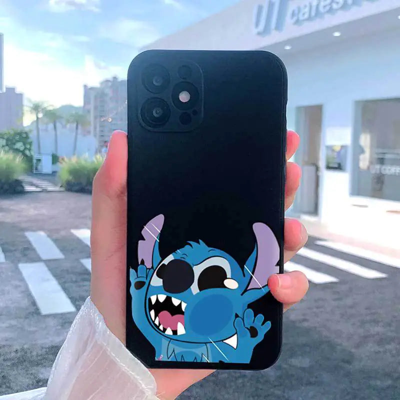 Cartoon Style Silicone Case for iPhone 11-15 Pro Max