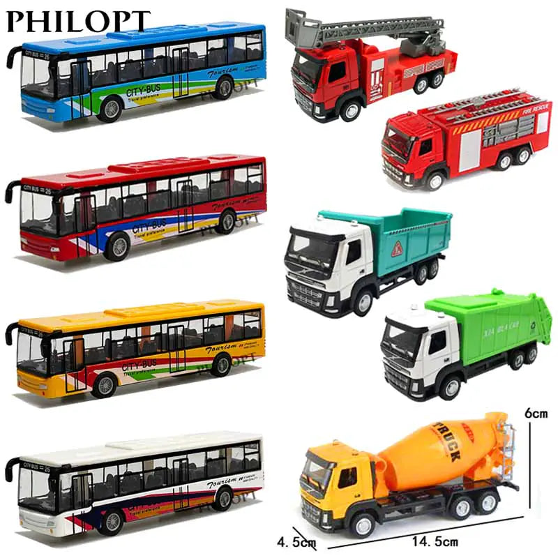 Kids' Adventure Alloy School Bus Toy