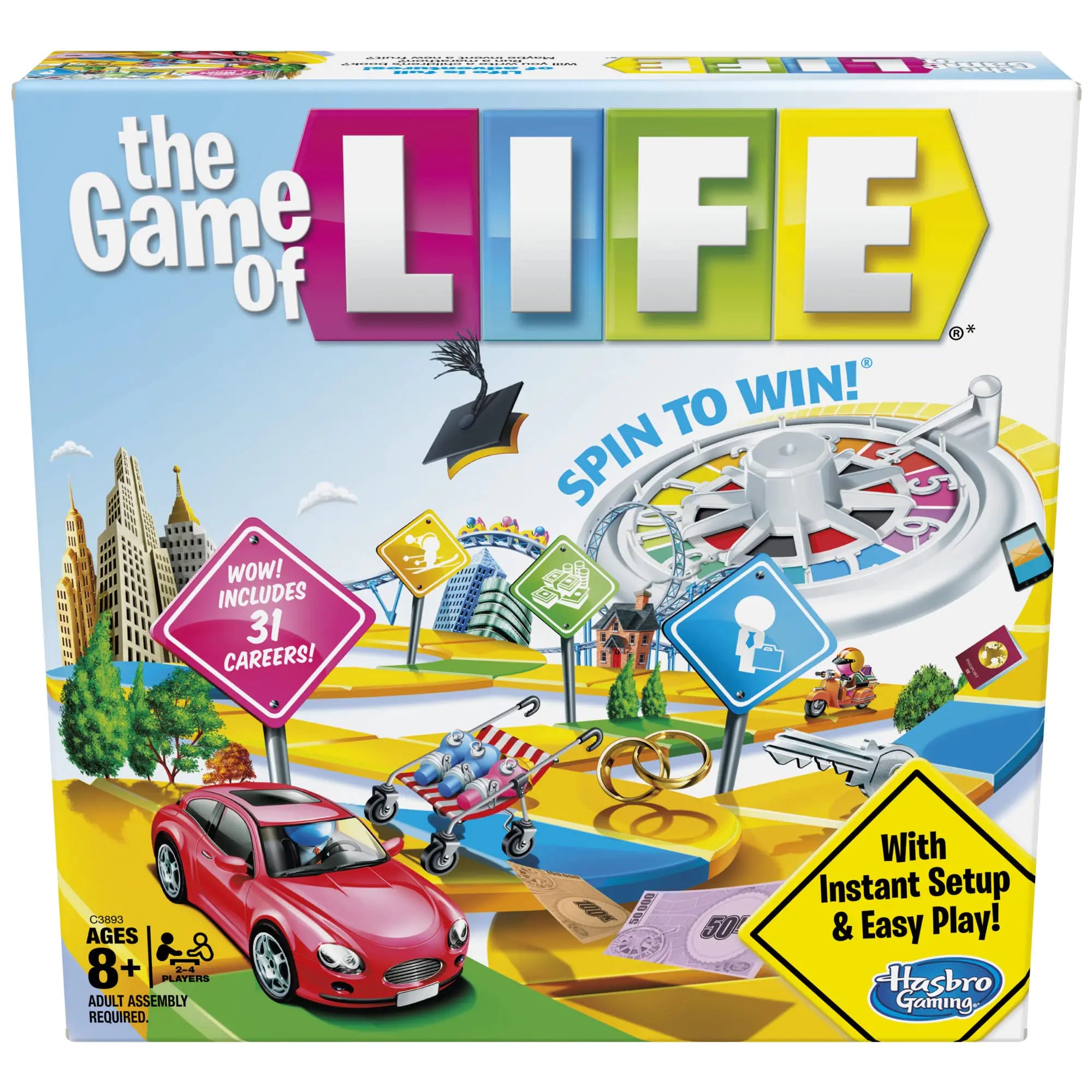 Hasbro Gaming The Game of Life Board Game Amazon Exclusive Ages 8 and Up