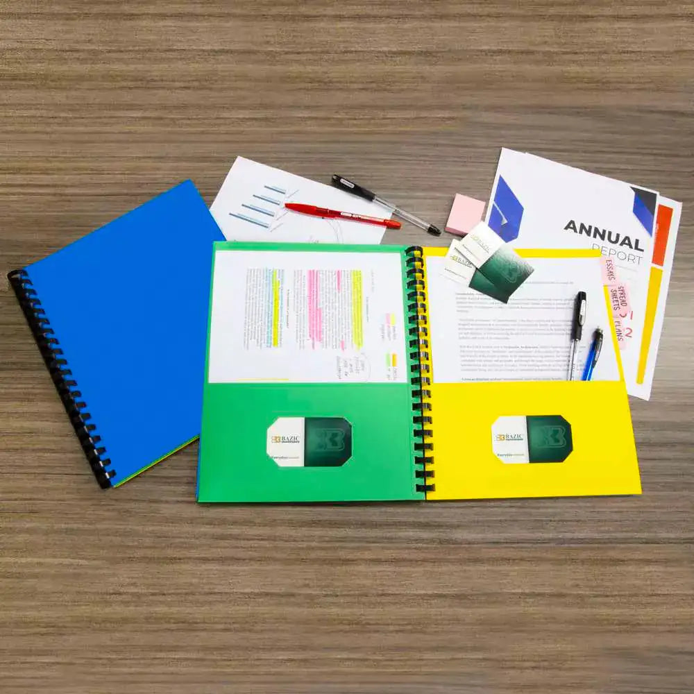 Clear View 8-Pocket Organizer Folder