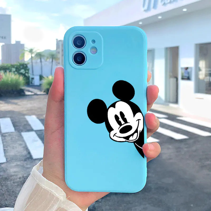 Cartoon Style Silicone Case for iPhone 11-15 Pro Max