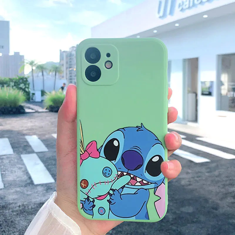 Cartoon Style Silicone Case for iPhone 11-15 Pro Max