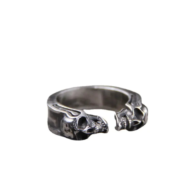 Sterling Thai Skull Statement Ring