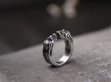 Sterling Thai Skull Statement Ring