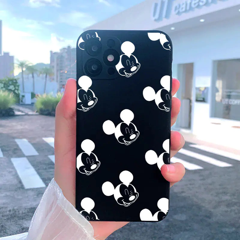 Cartoon Style Silicone Case for iPhone 11-15 Pro Max