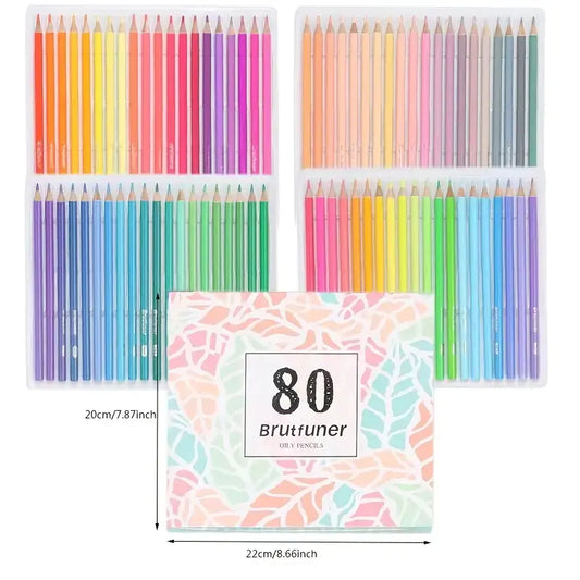 Brutfuner 80 Colors Oily Color Lead Graffiti Pencils