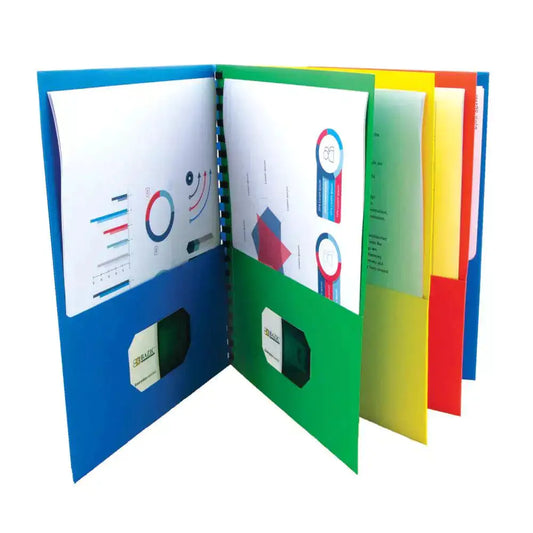 Clear View 8-Pocket Organizer Folder