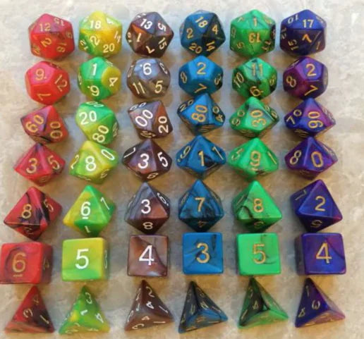 Twin-Tone Acrylic Gaming Dice