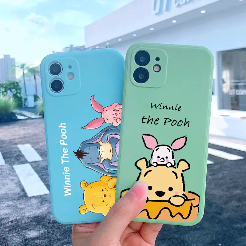 Cartoon Style Silicone Case for iPhone 11-15 Pro Max
