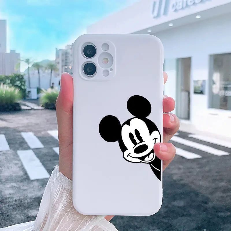 Cartoon Style Silicone Case for iPhone 11-15 Pro Max