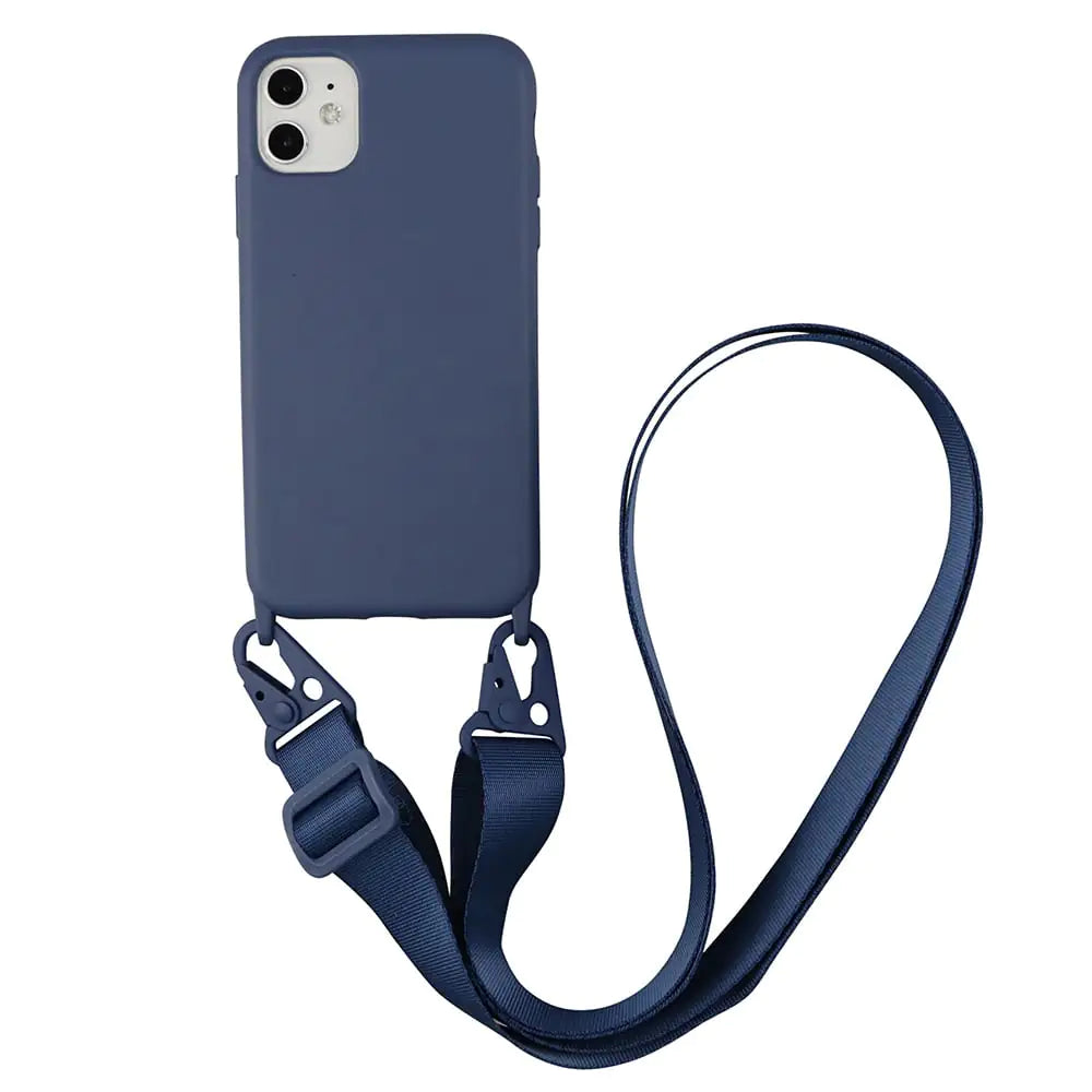 Liquid Silicone Lanyard Phone Case
