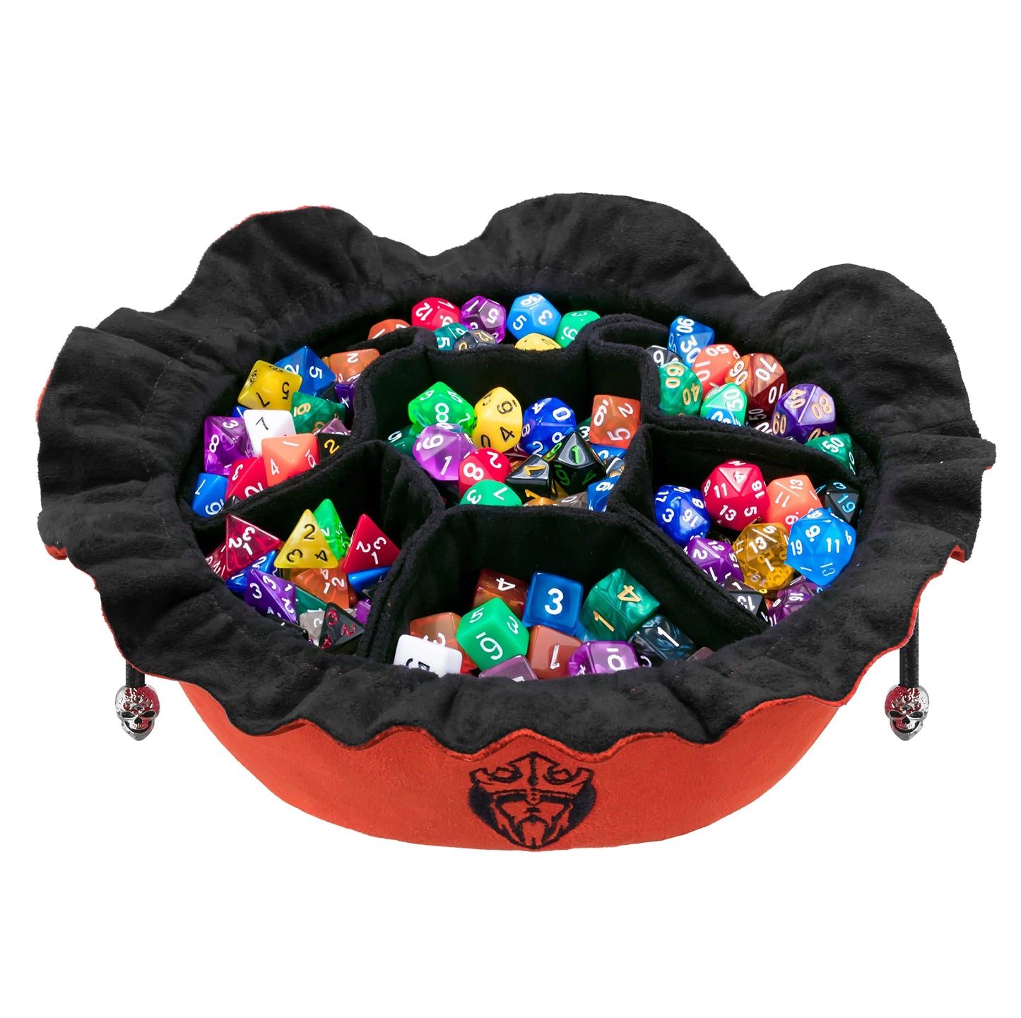 DiceMaster Pro Storage with Compartments - Sunset Orange - 150+ Dice Capacity