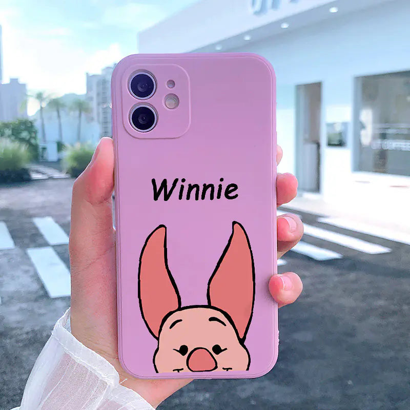 Cartoon Style Silicone Case for iPhone 11-15 Pro Max