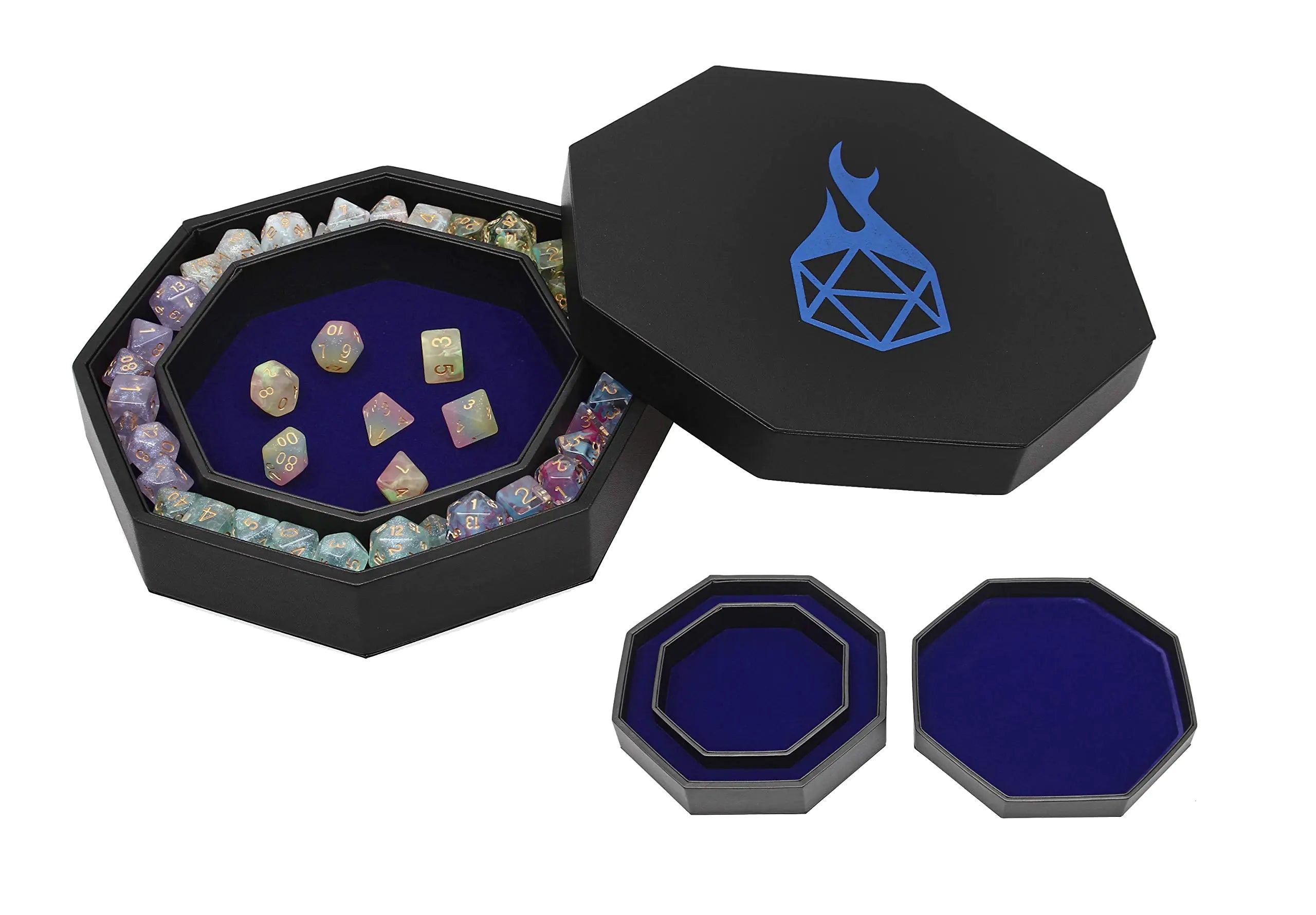 DiceMajesty Co. Blue RPG and D&D Dice Arena with Storage